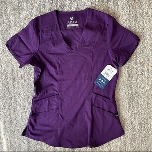 Adar Pro Modern V-neck Scrub Top
